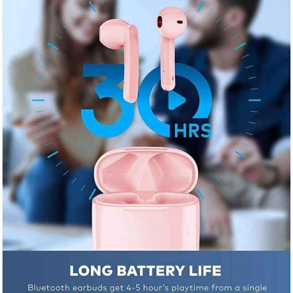 Wireless Earbuds, IPX5 Waterproof Bluetooth Earbuds Stereo Earphone, Bluetooth - Picture 2 of 6